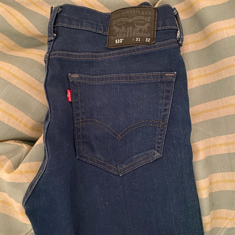 Mens 510 skinny Levi’s blue jeans